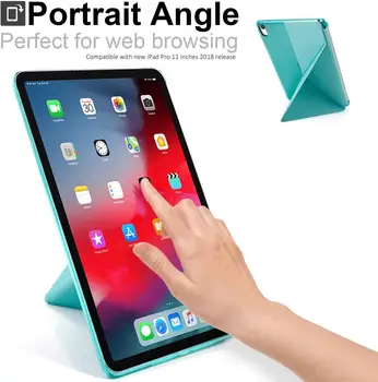 KHOMO Caz pentru iPad 10.2 (2020, 2019) Origami Vedea Printr - Menta Verde