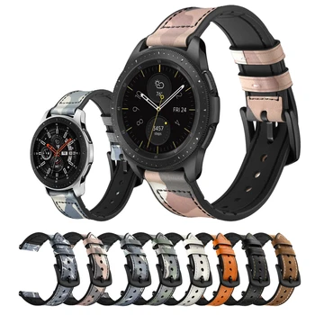 Camuflaj din piele Pentru Samsung Galaxy watch 3 41 45mm/2 active gear S2 S3 Frontieră/huawei watch gt 2/amazfit bip/gts gtr 20/22mm