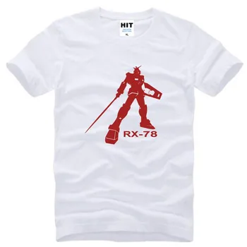 Anime EXIA Gundam RX-78 Printed T Camasa Barbati Maneca Scurta O Gât Bumbac Man T-Shirt Rece Fitness Tee Cămașă Homme Camisetas Hombre
