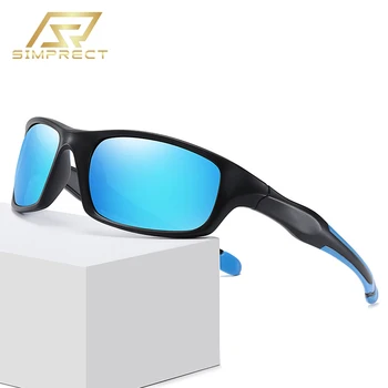 SIMPRECT 2021 TR90 Sport Pătrat Polarizat ochelari de Soare Barbati UV400 Oglindă de Înaltă Calitate Anti-orbire permis de Ochelari de Soare Pentru Barbati
