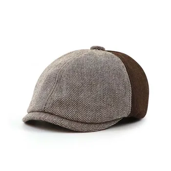 XEONGKVI 2020 Britanic Aderarea Lână Bereta Toamna Iarna Cald Brand Snapback Pălării de Lână Pentru Femei Barbati Pictor Capac Casquette