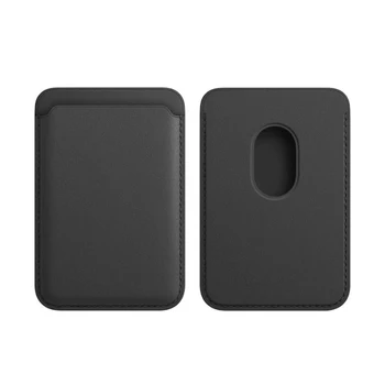 Piele Magnet Slot pentru Card pentru iPhone 12 Pro max Cazul Pentru Mag Portofel în condiții de Siguranță Încărcător pentru Magsaf iPhone 12 mini Accesoriu