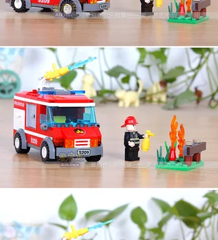 GUDI 9209 camion de Lumină Lupta introdus Blocurile Copii, jucarii Educative, joc de creier jucărie caramida cadou