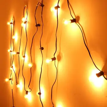 8m 25 LED-uri Siruri de Lumini Ghirlanda Bile în aer liber rezistent la apa Glob Bec Vacanta de Iluminat Petrecere de Nunta Decor Lumini de Basm