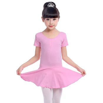 100-170 CM Balet Îmbrăcăminte de Antrenament de Dans de Copil Fata de Adult Femei Gimnastica Tricou Body Balet Dans Uzura de Zi pentru Copii