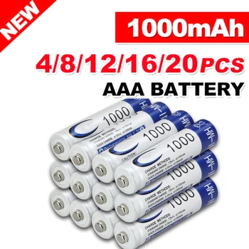 4-20buc AAA 1.2 V 1000mAh Acumulator Ni-MH Baterii Reincarcabile celule pentru jucării