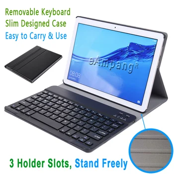 Pentru Huawei MediaPad T5 10 Keyboard Caz 10.1 inch AGS2-W09 AGS2-L09 AGS2-L03 Subțire Tastatură Bluetooth din Piele Acoperi Caz Funda