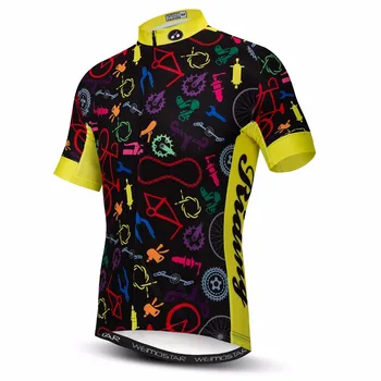 2021 ciclism jersey pentru Barbati Mountain Bike jersey Pro MTB Biciclete Tricouri maneca Scurta Drumul Echipei Topuri de curse purta Desene animate Roșu