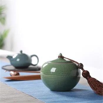 Ceai din ceramica Borcane La Cuptor Sigiliu ceainic Ceramica Ceai Pu ' er Container Ceai Borcan De Conserve În Șase Stiluri De Bucatarie Sunt Bine Sigilate
