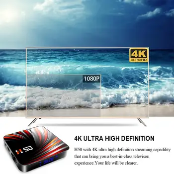 Ultra HD Media player Android 10.0 TV Box 4GB, 16GB 32GB 64GB, Android TV Box 2.4 G 5G Wifi Bluetooth HD 4K 3D Smart Set Top Box