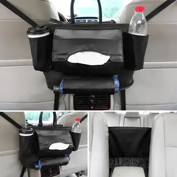 Piele Auto Seat Între Organizator Auto-Styling Suport Multi-Buzunar Loc De Depozitare Multifuncțional Accesorii Pentru Vehicule Sac