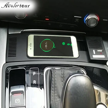 Incarcator usb qc3.0 porturi de încărcare rapidă ștecherul în priza de brichetă adaptor Pentru Audi A6 RS6 C7 A7 2017 2018 masina încărcător wireless qi