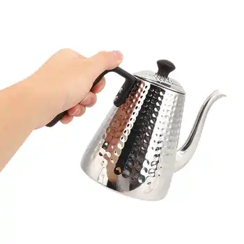 1000ML Inox Ibric de Cafea Subțire Gura de Cafea, Fierbător de apă Cu Mâner Pentru Uz Casnic Ceainic de Cafea prin Picurare Oală Instrumente de Bucatarie