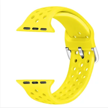 Sport Curea de Ceas pentru Apple Watch Benzi de 44mm 40mm 42mm 38mm Silicon Moale Gaura Respirabil Watchbands pentru iWatch 6 5 4 3 2 1 SE