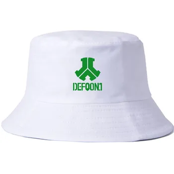 2019 Moda Defqon 1 Logo Palarie De Vara Femei Barbati Panama Pălărie Găleată Defqon 1 Logo Design Plat Parasolar Pescuit Pescar Pălărie