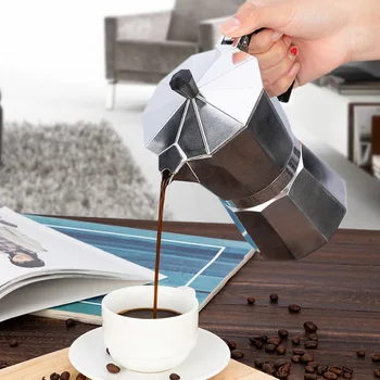 Manual din Otel inoxidabil Berii Mașină de Cafea stil European Octogonal Cafea Mocha Filtru Multi-dimensiune Plită, Aparat de Cafea