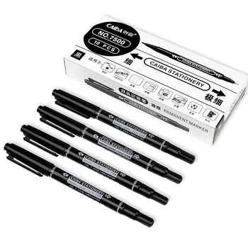 10buc/Lot Ulei Permanent Marker Copii Desen Fineline Pixuri Kit Dual Cap de Linie Fină Pen Pictura Arta Consumabile