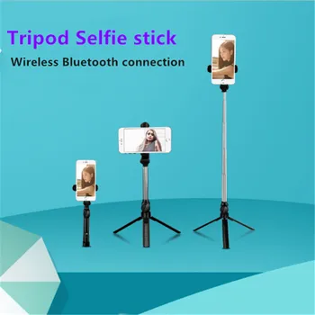În 2020, cele mai Noi 3 in 1 Wireless Bluetooth Selfie Sticks Mini Portabil Telefon Mobil Trepied Pliabil Selfie Stick Trepied pentru Telefon
