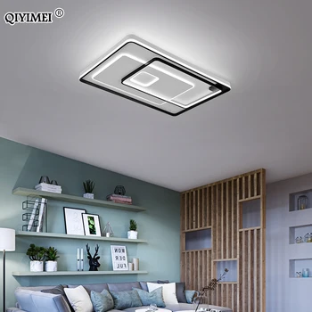 Noi cu LED-uri Moderne, Lămpi de Tavan Studiu Living Sufragerie Dormitor Lumini de Control de la Distanță Pătrat Rotund Luminarie Casa de Iluminat Interior