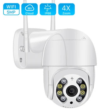 5MP Mini PTZ Camera Wifi H. 265 de Urmărire Automată ONVIF Camera IP Wireless Zoom Digital 4x AI Omului de Detectare Dublă Sursă de Lumină ICSEE