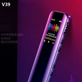 V39 Activat de Voce Recorder Portabil MP3 Player Telefon de Înregistrare Audio Dual Arc Microfon Reportofon Digital Dictafon