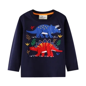 Băiatul tricouri Maneca Lunga pentru Copii Baby Boy Casual Desene animate Dinosaur Brand Fashion Boy tricou Baieti Topuri & Tricouri