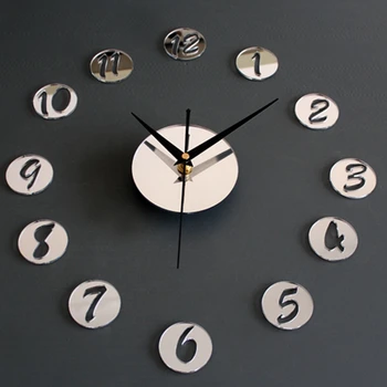 Acasă personalizat Ceas de Perete Decor Acrilic Creative Oglinzi Figura în Mic Ceas de Perete Rotund cel Mai bun DIY Ceas Stiluri Moderne