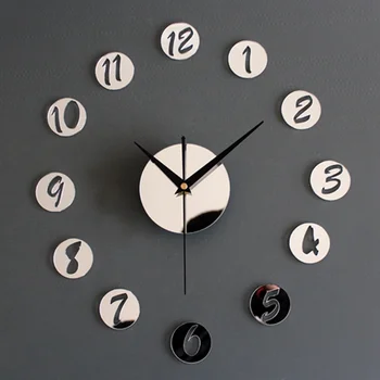 Acasă personalizat Ceas de Perete Decor Acrilic Creative Oglinzi Figura în Mic Ceas de Perete Rotund cel Mai bun DIY Ceas Stiluri Moderne