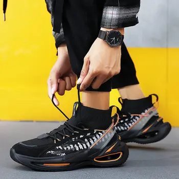 Nou Designer de Mare Sus Pantofi de Alergare pentru Bărbați Respirabil Usoare Sport Pantofi Sport Adidasi Patru Sezoane de Mers pe jos Shoess