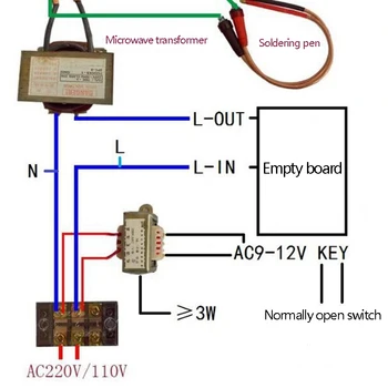 100A Sudor Modulul de Control Digital cu LED-uri Singur Impuls Encoder Sudare Timp Transformator Controller
