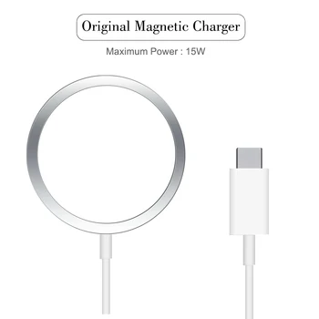 Original 15W Magnetic Wireless Încărcător Pentru iPhone 12 Pro Max Mini Magsafe de Încărcare Pentru Samsung Xiaomi Qi de Încărcare Rapidă USB-C PD