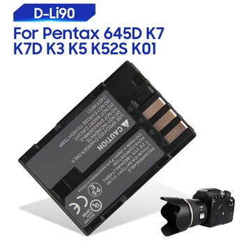 Original Acumulator de schimb Pentru Pentax 645D K7 K7D K3 K5 K52S K01 D-Li90 Autentic Baterie 1860mAh