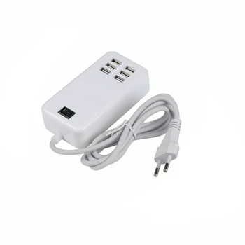 6Port USB SUA/UE 100 V-240 v curent ALTERNATIV de Încărcare Rapidă pe Desktop Hub Încărcător de Perete Stație de Alimentare AC Adaptor de Călătorie pentru Telefonul Mobil Tablet