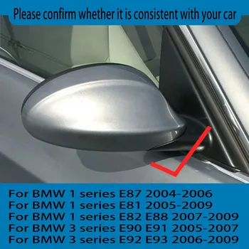 2 buc Laterale Capace de Oglinzi Negre de Înlocuire a M Stil Horn Forma pentru BMW seria 1 Seria 3 E81, 82 87 99 90 91 92 93