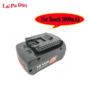 BAT609 Herramienta de batería de litio Bosch18V 2.0 Ah / 3.0 Ah / 4.0 Ah / 5.0 Ah portátil con batería reemplazable LED