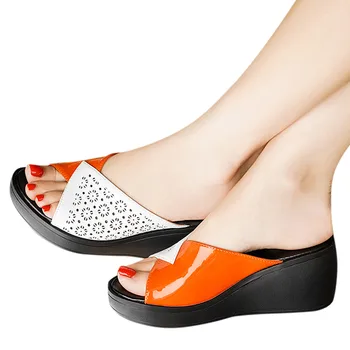 SAGACE Femei sandale platforma wedge heel platform gură de pește fund gros brioșă cu stil Roman sandale casual 2020