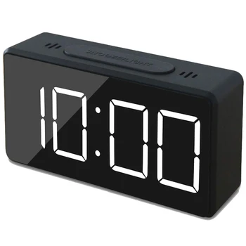 Mici Mini Digital Ceas cu Alarmă pentru Călători cu LED-uri de Timp sau de Afișare a Temperaturii, Snooze, Luminozitate Reglabilă, Operație Simplă,