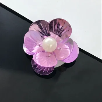 De mână cu margele scoici, petale de flori 3D patch aplicatiile decorative multicolore aplicatiile diy accesorii haine sac capac pantofi de flori
