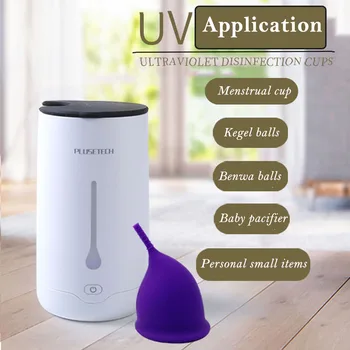 UV Cupa Menstruala Sterilizator， Dezinfecție cu raze Ultraviolete Lumina UV Fizice Antibacterian Curat pentru Frumusete Folosi Silicon capac