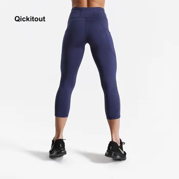 2018 Stil de Moda pentru Femei de Vara Pantaloni Femei Pantaloni Sudoare Pantaloni Talie Mare Pantaloni Capri Vițel-Lungime Pantaloni Buzunare XS-XL