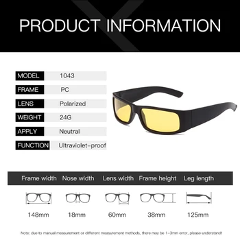 YAMEIZE Viziune de Noapte Driver Ochelari de Bărbați ochelari de Soare Polarizat Anti-Orbire Galben Lentile de Conducere Auto Ochelari de Protecție, Unelte de Gafas