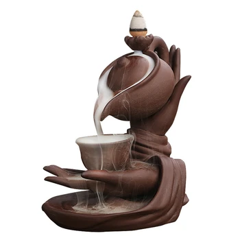 Ceainic de modelare refluxul arzător de tămâie nisip roșu arzător de tămâie creative ceainic ceramic decor ceremonia ceaiului lemn de santal