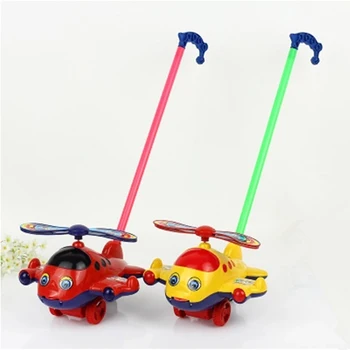 2020 Împinge Avionul de Jucărie din Plastic Împinge Căruciorul pentru Copii Toddler de Învățare de Mers pe jos Cosul de Avion de Jucărie