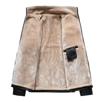 Jacheta de piele barbati de iarna 2020 Plus catifea caldă pentru Bărbați palton Barbati casual și confortabil sacou motocicleta