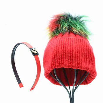 NOI Detașabil 15cm real fox pompom blană de transfer pentru susținere și pălării de păr accessores și pălărie copii se potrivesc pentru 2ages