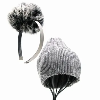 NOI Detașabil 15cm real fox pompom blană de transfer pentru susținere și pălării de păr accessores și pălărie copii se potrivesc pentru 2ages