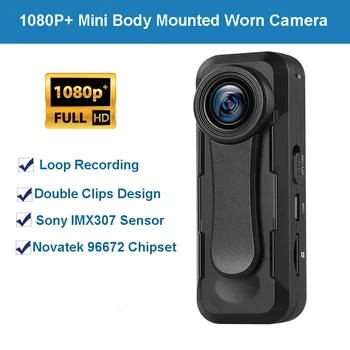 Boblov W1 Digital Mini Camera Full HD 1080P organul de Poliție Camera cu Unghi Larg de Micro camera Video Snapshot Bucla de Înregistrare DVR Camera