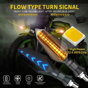 4buc/set Universal de Motociclete LED-uri de semnalizare Scurt de Semnalizare Indicator Lumini Semnalizatoare Stopuri Culoare Chihlimbar Accesorii