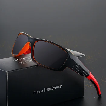 Design de Brand Polarizat ochelari de Soare Barbati de Călătorie Ochelari de Soare Barbati Moda Pătrat de Plastic de Conducere Ochelari de Gafas De Sol