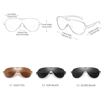 FUQIAN de Lux Polarizat ochelari de Soare Barbati de Brand Designer de Pilot de Metal Ochelari de Soare Moda de sex Masculin Aviației Ochelari de Lunetă De Soleil